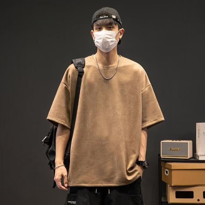 Academy Style Summer Hong Kong Style Short-sleeved Design Sense 2024 T-shirt Men's Korean Style Student Casual Half-sleeved Fashionable Japanese Style - Image 4