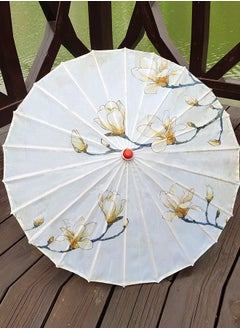 Al Aoyama 1pcs Japanese style Handmade Oiled Parasol Bamboo Silk Umbrella Art Classical Dance Umbrella for Wedding Parties Photography Costumes Cosplay Decoration and Other Events  - Image 1