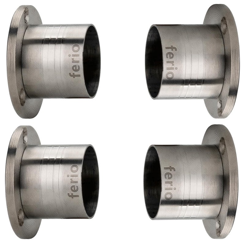 Ferio Wall to Wall Curtain Bracket Set of 4 for 1 Inch Curtain Rod/Curtain Rod Holders/Stainless Steel Curtain Accessories for Window Curtains and Door Curtains (Stainless Steel, Pack of 4) - Image 4