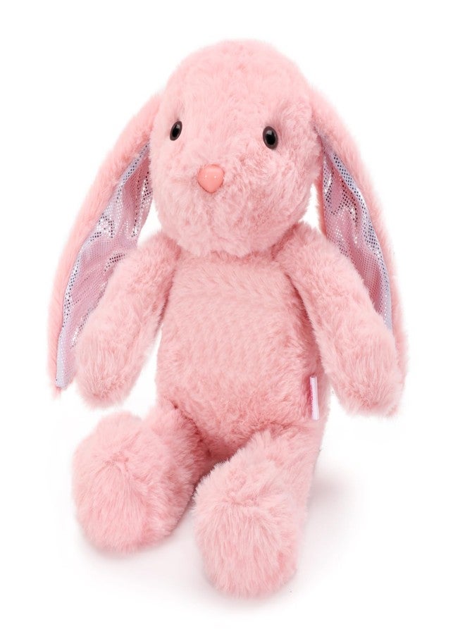 VANLINNY Easter Bunny Stuffed Animal, Pink Bunny Plush with Glitter Spot Long Ears, Huggable and Soft Rabbit Plush Toy, Easter Gifts for Kids, Xmas Birthday Gift for Boys, Girls and Toddlers - Image 1