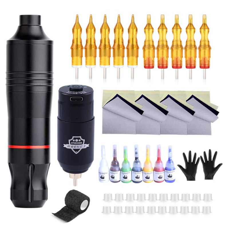 Professional  Body ink Machine Set Rotary Motor Body ink Pen Pigment Body ink Tools - Image 1