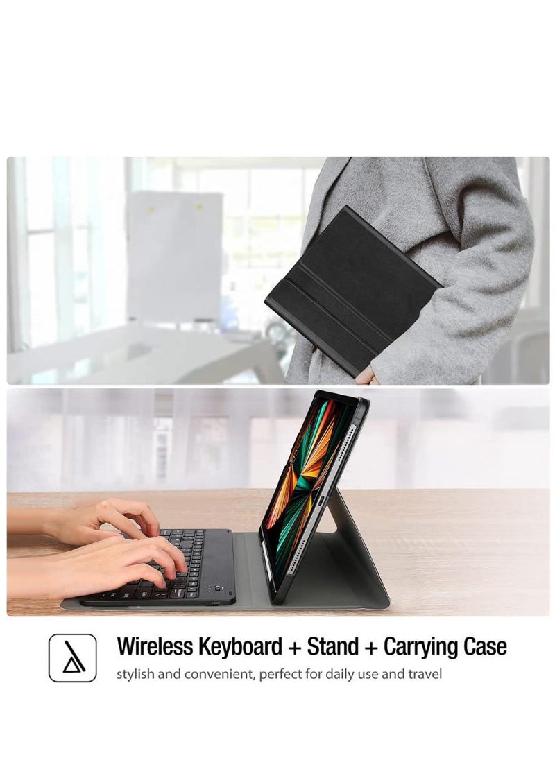 KASTWAVE - Case for iPad Pro 12.9 5th /4th /3rd Generation 2021 2020 2018, with Detachable Wireless Keyboard - Image 1