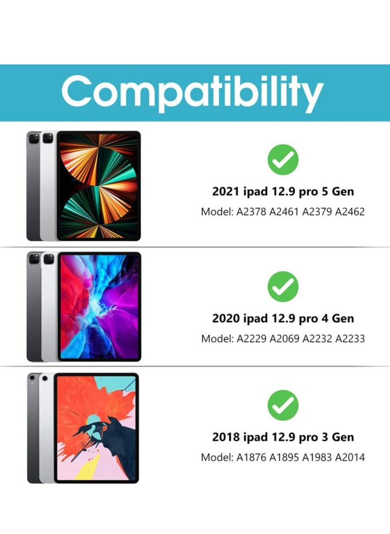 KASTWAVE - Case for iPad Pro 12.9 5th /4th /3rd Generation 2021 2020 2018, with Detachable Wireless Keyboard - Image 1