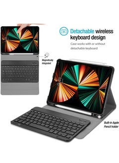 KASTWAVE Case for iPad Pro 12.9 5th /4th /3rd Generation 2021 2020 2018, with Detachable Wireless Keyboard  - Image 2