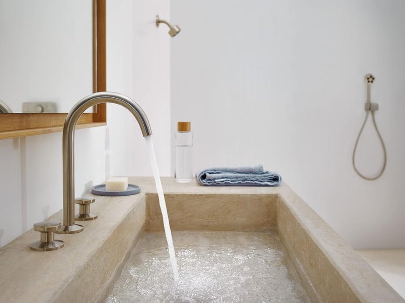 AXOR AXOR ONE 3inch Modern Handheld Shower Head 1Spray PowderRain in Brushed Nickel 48652821  - Image 3