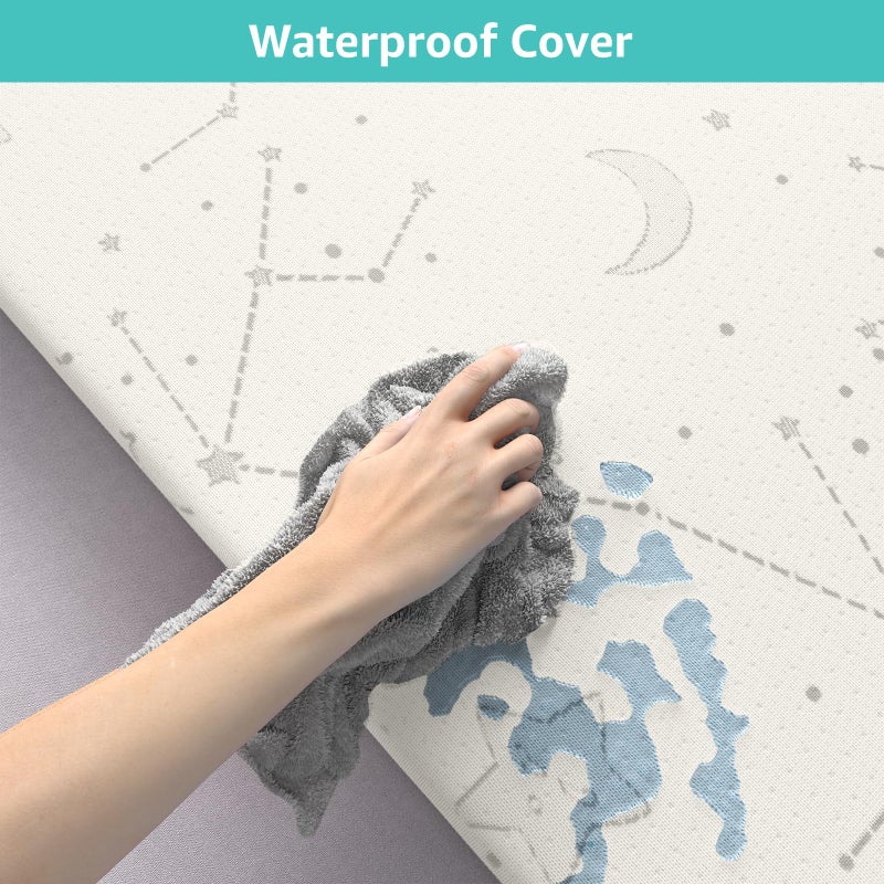 YENING Bamboo Pack and Play Mattress Pad Breathable 38x26 Waterproof Baby Mattress for Pack N Play Matress Topper Waterproof - Image 5