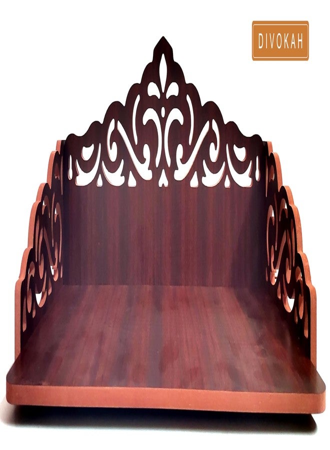 DIVOKAH® MDF Wooden Temple/Wooden chowki/Laddo Gopal Jhula/Swing/God singhasan (8 MM Plywood Thickness) (WDN CHOWKI) - Image 3