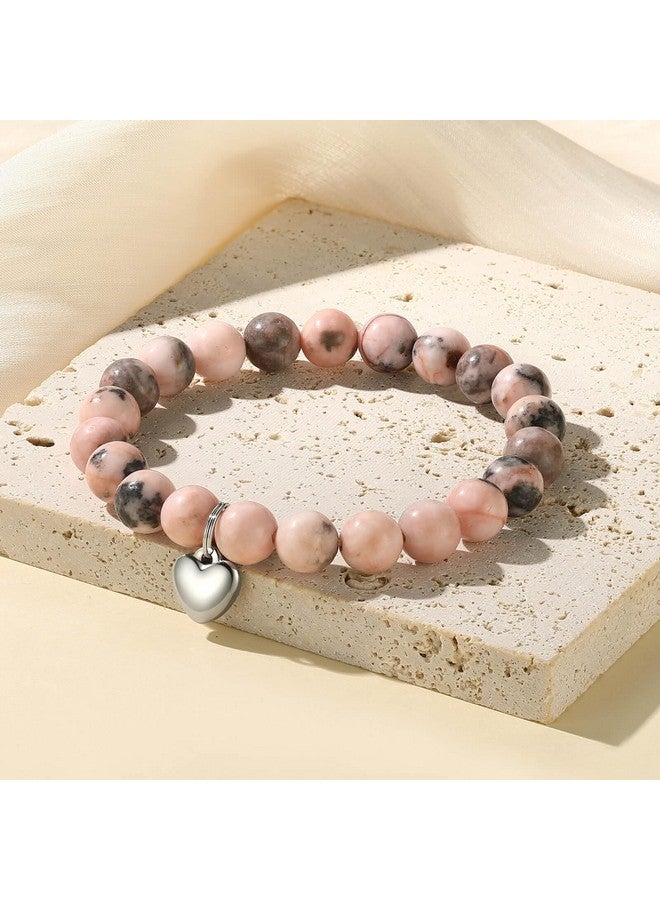 MIXJOY Positive Affirmation Reminder Natural Stone Healing Bracelet - You Are Loved Valued Beautiful Inspirational Relaxation Bracelet For Women, Anxiety Self-Worth Uplifting Pick Up Gift - Image 5