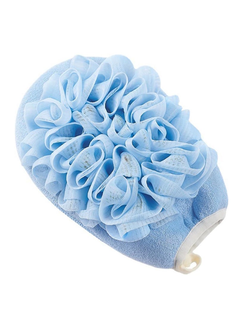 ECVV ECVV Exfoliating Glove Body Scrubber, Double Sided Shower Scrubbing Mitt, Bath Shower Sponge, Dead Skin Remover, Shower Loofahs Mesh Balls Body Wash Bathroom for Men Women  - Image 1