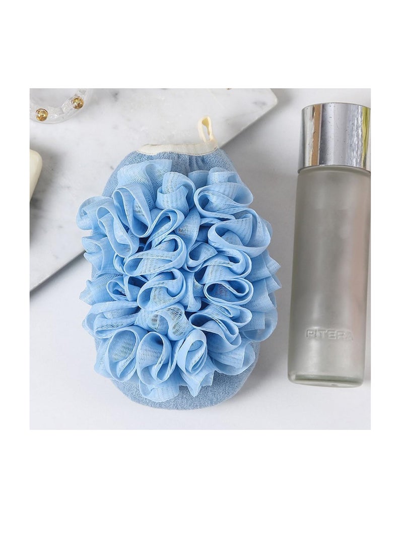 ECVV ECVV Exfoliating Glove Body Scrubber, Double Sided Shower Scrubbing Mitt, Bath Shower Sponge, Dead Skin Remover, Shower Loofahs Mesh Balls Body Wash Bathroom for Men Women  - Image 5