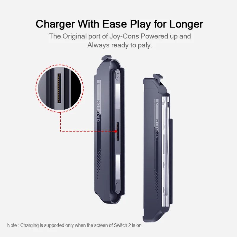 Mobapad C70 Pro Magnetic Adapter with SA1 Charging Grip, Charges Switch JoyCon & M6S / S1S HD Controllers for Switch 2 - Image 2