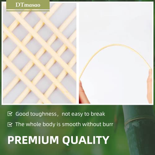 DTmasao 200PCS 6 inch Bamboo Skewers for wooden sticks， BBQ，Appetiser，Fruit，Cocktail，Kabob，Chocolate Fountain，Grilling，Kitchen，crafting and Party. Φ=3mm, More Size Choices 6"/8"/10"/12"/36" - Image 5