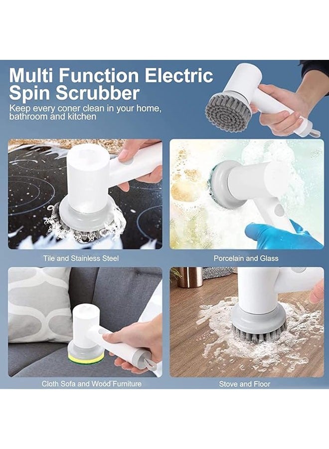 Electric rotary scrubber, kitchen safety electric cleaning brush - Image 3