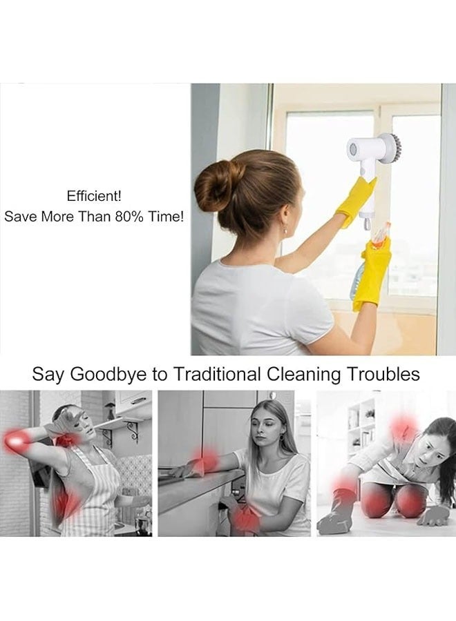 Electric rotary scrubber, kitchen safety electric cleaning brush - Image 2