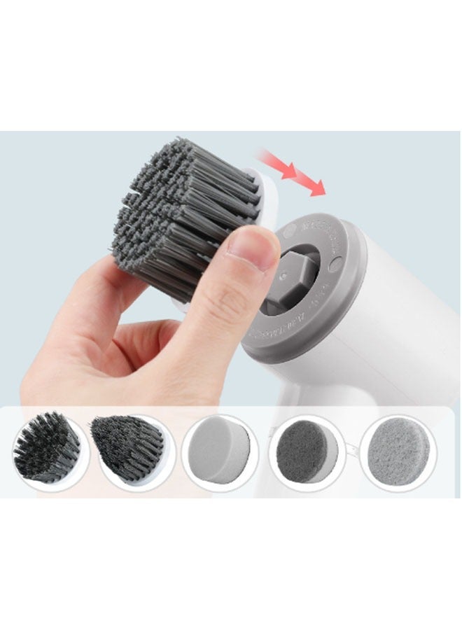 Electric rotary scrubber, kitchen safety electric cleaning brush - Image 4