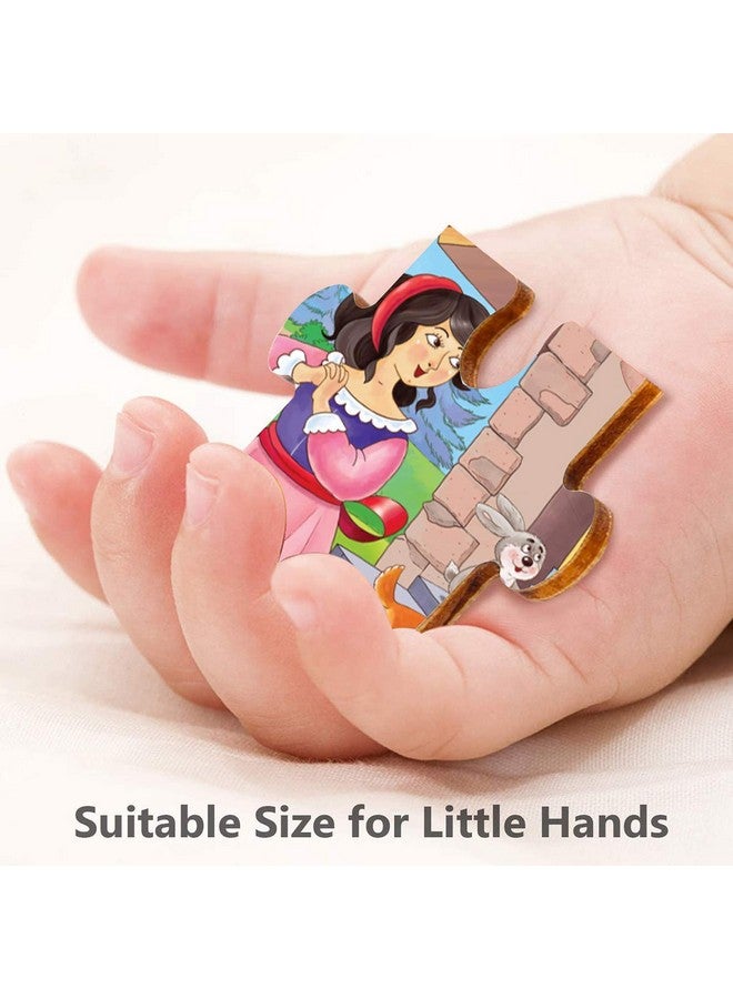 Webby Kid 4 in 1 Snow White Wooden Puzzle Toy, 36 Pcs - Image 5