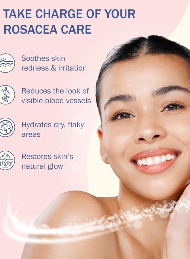 E70 Rosacea Solve Set - Includes Rosacea Cream, Serum and Moisturizing Face Wash - Combined Beneficial Ingredients such as Aloe Vera, Hyaluronic Acid, Niacinamide Coconut Oil, Cucumber, Wheat, Fruit - Image 4