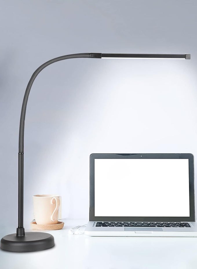 LED DESK LAMP, SWING ARM ARCHITECT TASK LAMP WITH LONG FLEXIBLE GOOSENECK, 3 COLOR MODES, AND USB ADAPTER, DIMMABLE DESK LIGHT FOR HOME/OFFICE/DRAFTING/READING/PIANO