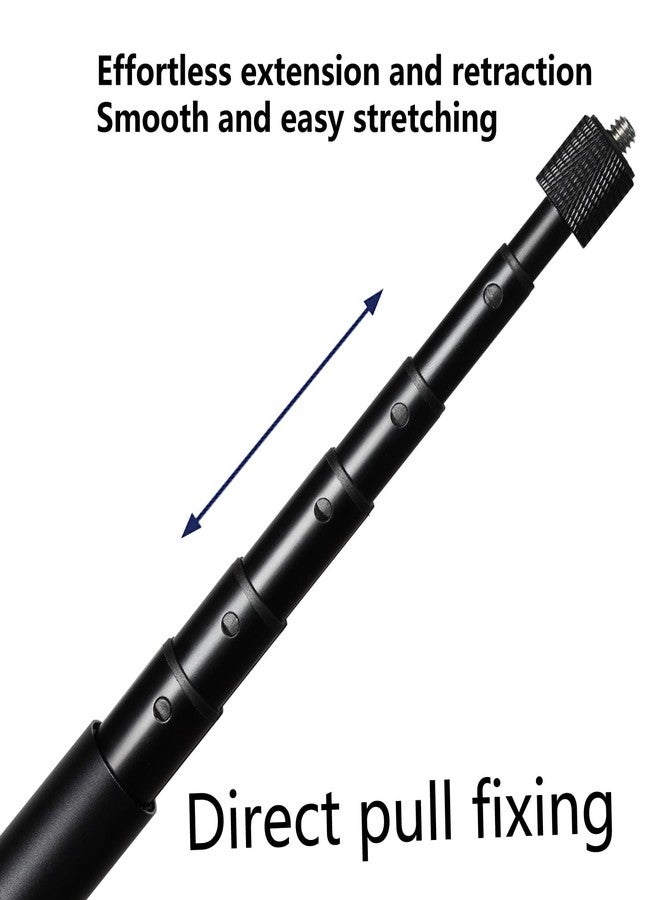 Pixel 360 Selfie Stick Invisible Selfie Stick Straight Pull 23-120CM for Insta360 X5/X4/X3，for DJI osmo 360 Panoramic Camera，for Gopro - Image 4