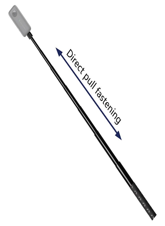 Pixel 360 Selfie Stick Invisible Selfie Stick Straight Pull 23-120CM for Insta360 X5/X4/X3，for DJI osmo 360 Panoramic Camera，for Gopro - Image 2