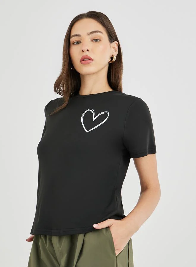 Take Two Take Two Graphic Print Short Sleeve T-Shirt