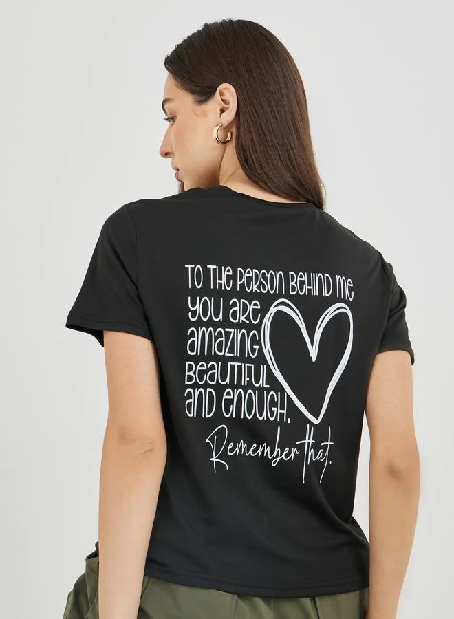 Take Two Take Two Graphic Print Short Sleeve T-Shirt