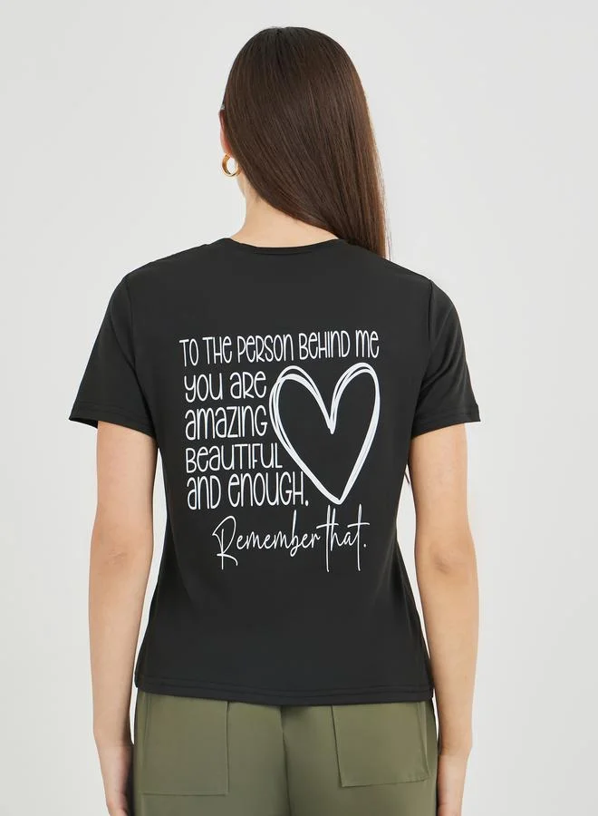 Take Two Take Two Graphic Print Short Sleeve T-Shirt