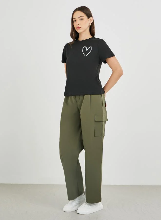 Take Two Take Two Graphic Print Short Sleeve T-Shirt