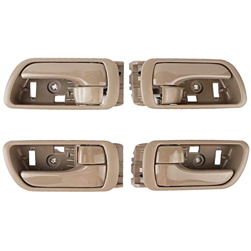 NPAUTO Inside Door Handle Replacement for Toyota Camry 2002 2003 2004 2005 2006, Interior Front Rear Left Driver and Right Passenger Side, Beige, Pack of 4 - Image 1