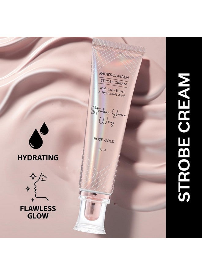 فاسيسكانادا مجموعة Rose Glow | كريم ستروب باللون الذهبي الوردي (30 مل) + كريم أساس Absolute Ivory All Day Hydra Matte Mini (15 مل) | مجموعة مكياج بتغطية كاملة لجميع أنواع البشرة للنساء (عبوة مكونة من قطعتين) - Image 2