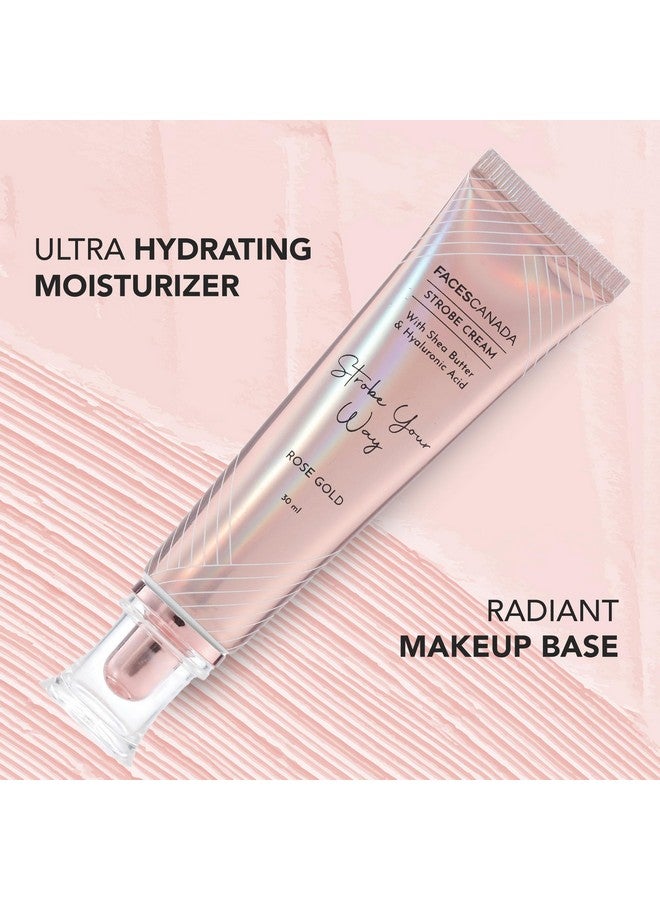 فاسيسكانادا مجموعة Rose Glow | كريم ستروب باللون الذهبي الوردي (30 مل) + كريم أساس Absolute Ivory All Day Hydra Matte Mini (15 مل) | مجموعة مكياج بتغطية كاملة لجميع أنواع البشرة للنساء (عبوة مكونة من قطعتين) - Image 3