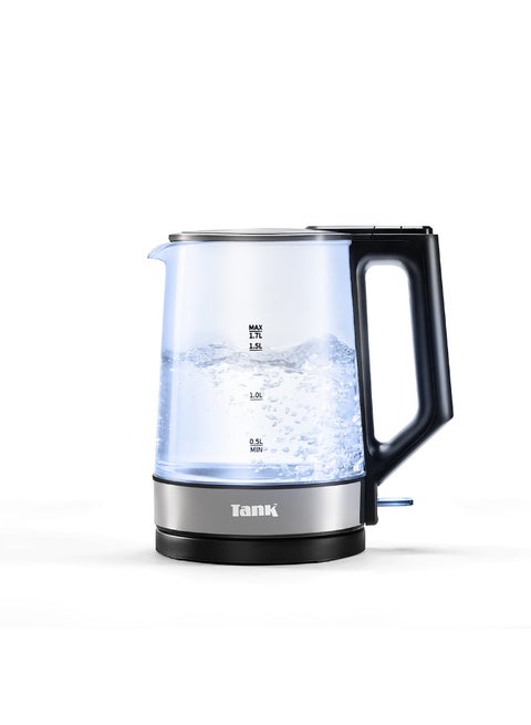 غلاية كهربائية تانك سيف تاتش زجاجيه،1.7 لتر، 1850 وات