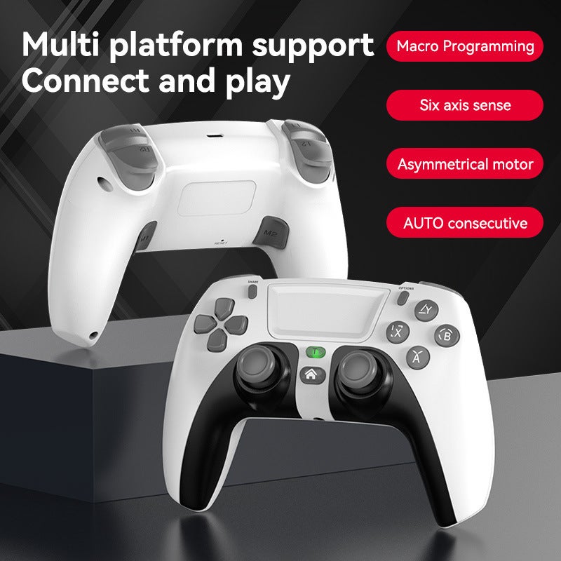 Wireless Bluetooth Shock PS4 Controller Slim/Pro White + Black 