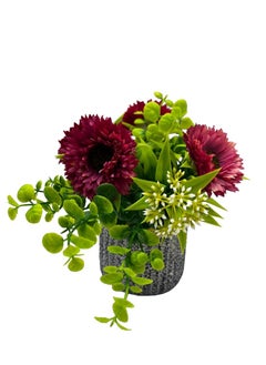 Artificial Flowers in Vase, Fake Plant with Stone Vase, Ideal for Home Office Bedroom Wedding Party Decoration Gifting Red 19x9x9cm - pzsku/ZD2F3965F48C83BA61C46Z/45/_/1734319975/a20d241c-cb80-4970-8da7-39cbcd1729ff