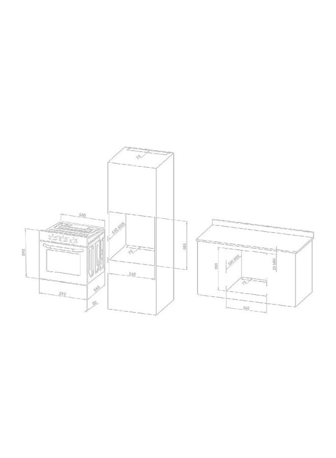 كيتشن لاين فرن بلت إن كهرباء - 90 سم - 6 وظائف - استانلس استيل - FE9V063AXN - Image 2
