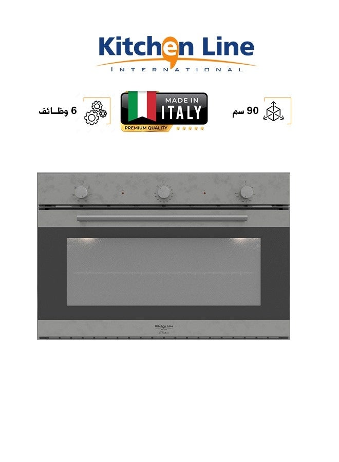 كيتشن لاين فرن بلت إن كهرباء - 90 سم - 6 وظائف - استانلس استيل - FE9V063AXN - Image 1