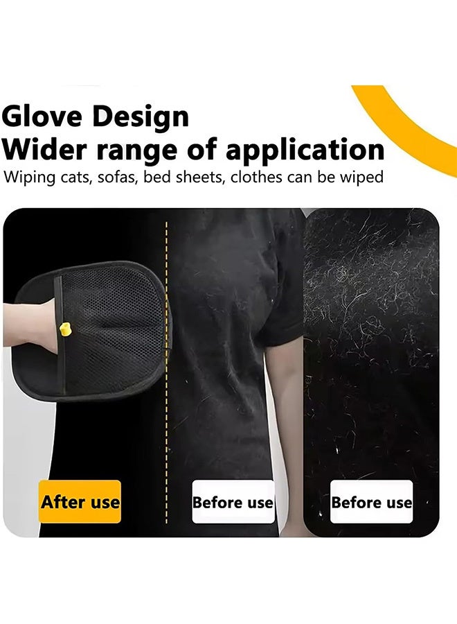 2 PCS Pet Hair Remover Glove, Electrostatic Removal Gloves for Pet Hair, Pet Hair Remover Gloves for Dog & Cat, Reusable Pet Hair Remover Glove for Carpet, Couch, Clothing, Furniture - Image 4