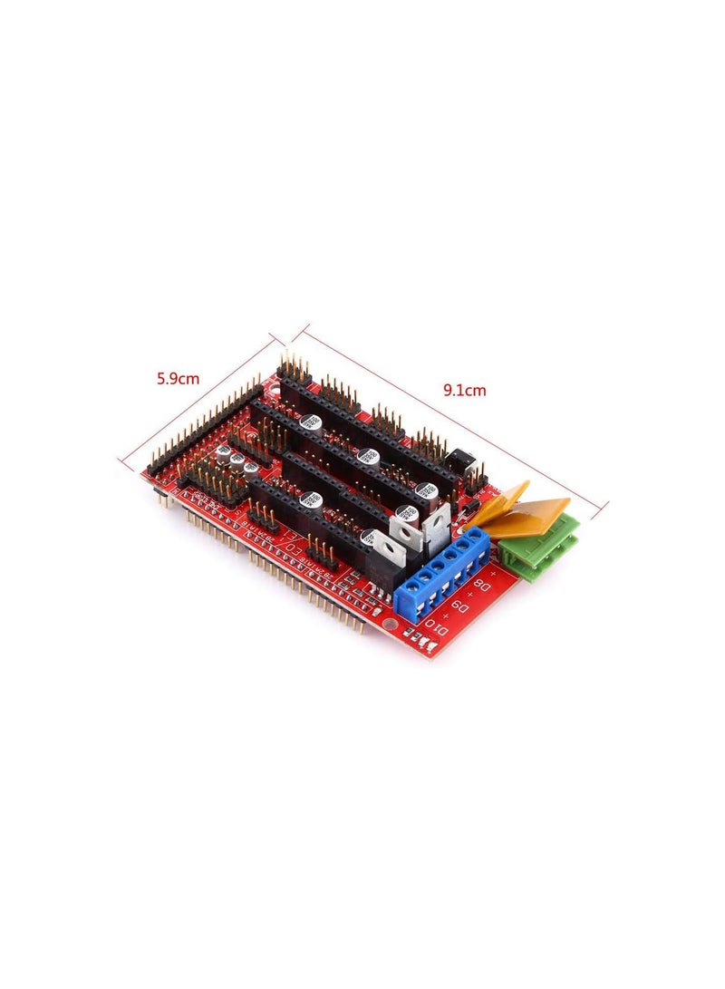 GGOOT 3D Printer Controller Kit RAMPS 1.4 Controller+2560 Board+Soldered A4988 Drivers+Heatsinks+USB Cable+Jumper - Image 5