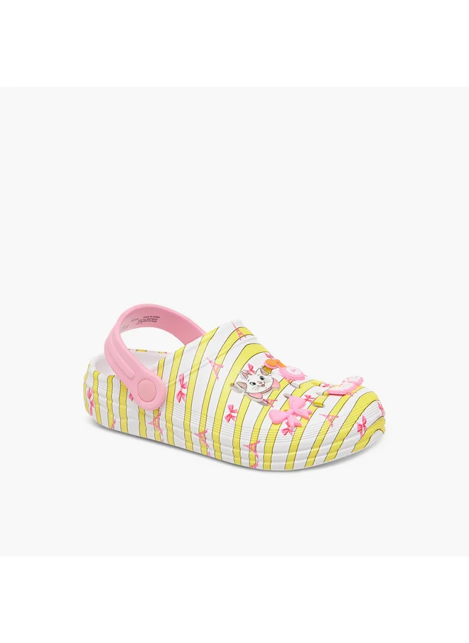 ديزني Girls Marie Accent Slip-On Clogs