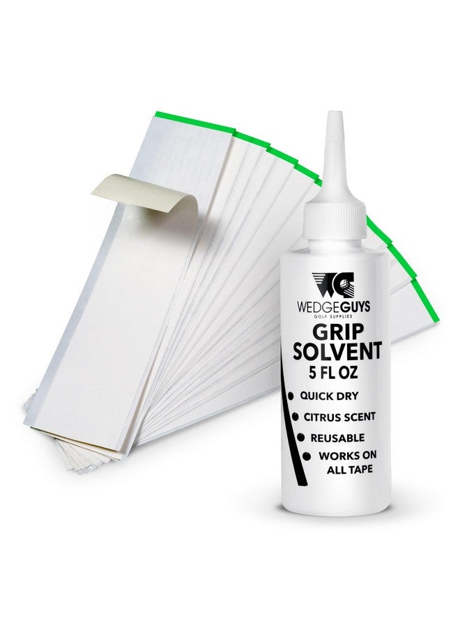 ويدج جايز طقم قبضة الجولف Wedge Guys لإعادة الإمساك بمضارب الجولف - جودة احترافية - تتضمن الخيارات شفرة الخطاف، و15 أو 30 شريط قبضة، ومذيب قبضة 5 أو 8 أونصات ومشبك كماشة مطاطي - Image 1