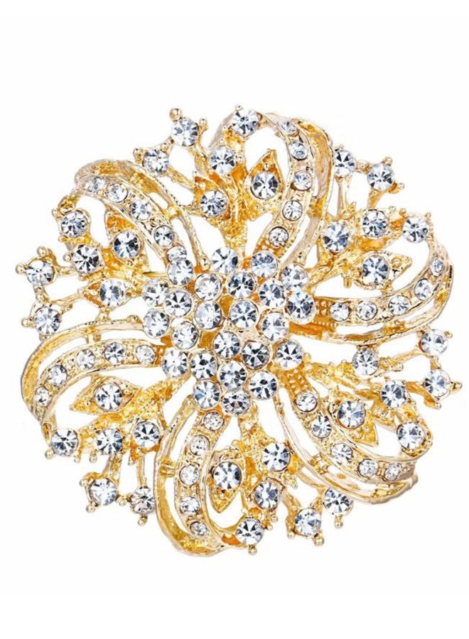 Brooches for Women, Brooch Pins, Wedding Bridal Brooches, Anti Rust and Anti Fading Alloy Brooch Pins, Corsage Scarf Clip Women Girls - Image 1