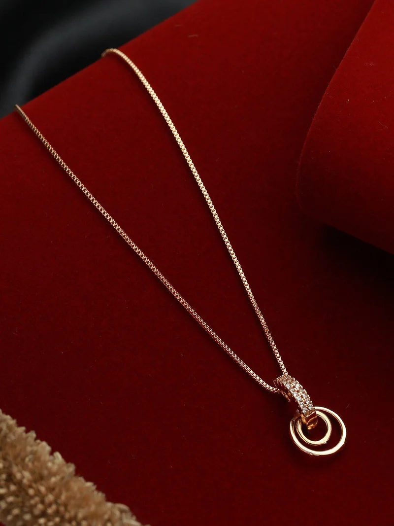 Priyaasi Dual Rings Plated Chain