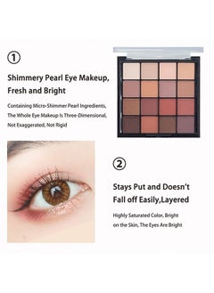 FANBEISHI Eyeshadow Palette 16Colors Gemstone Eye Shadow Palette,Highly Pigmented Mattes Glitter Shimmers Naked Smokey Cream Powder,Blendable Long Lasting Waterproof Colorful Makeup Palette  - Image 3