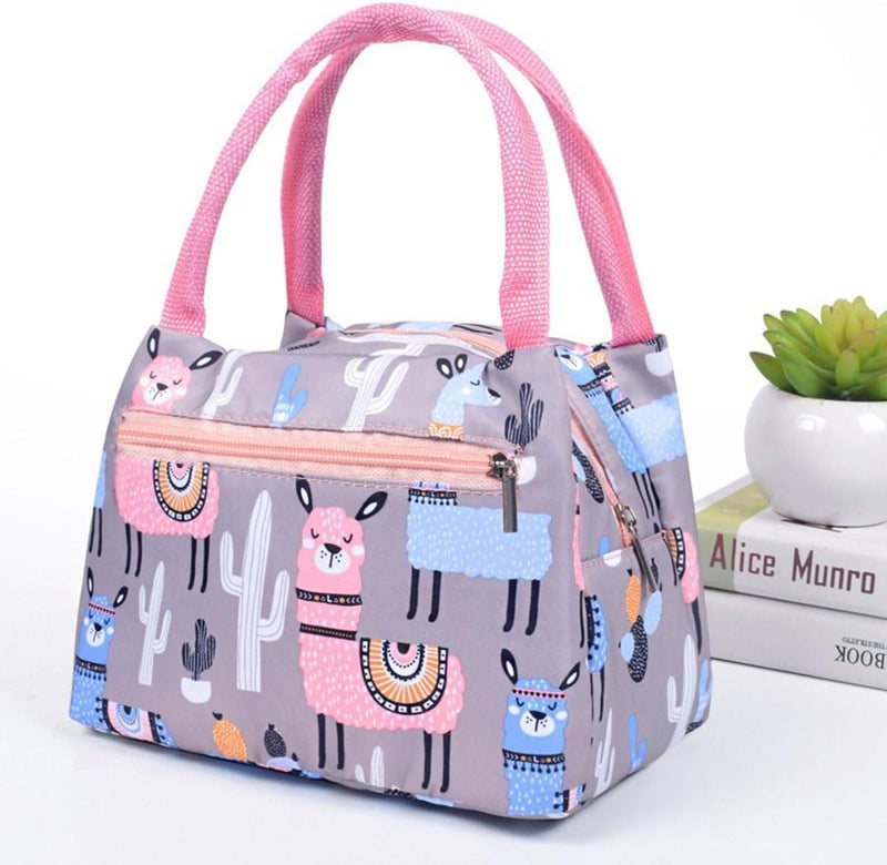 Yamibobo Cute Lunch Bag Cartoon Bento Bag for Kids Women, Cooler Lunch Boxes Container Cat Portable Lunch Bag Outdoor Insulation Bag Lunch Box Ice Bag Lunch Carry Tote School Picnic Office Work - Image 3