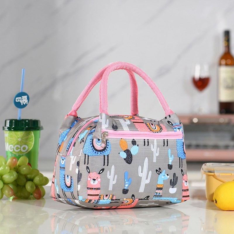 Yamibobo Cute Lunch Bag Cartoon Bento Bag for Kids Women, Cooler Lunch Boxes Container Cat Portable Lunch Bag Outdoor Insulation Bag Lunch Box Ice Bag Lunch Carry Tote School Picnic Office Work - Image 5