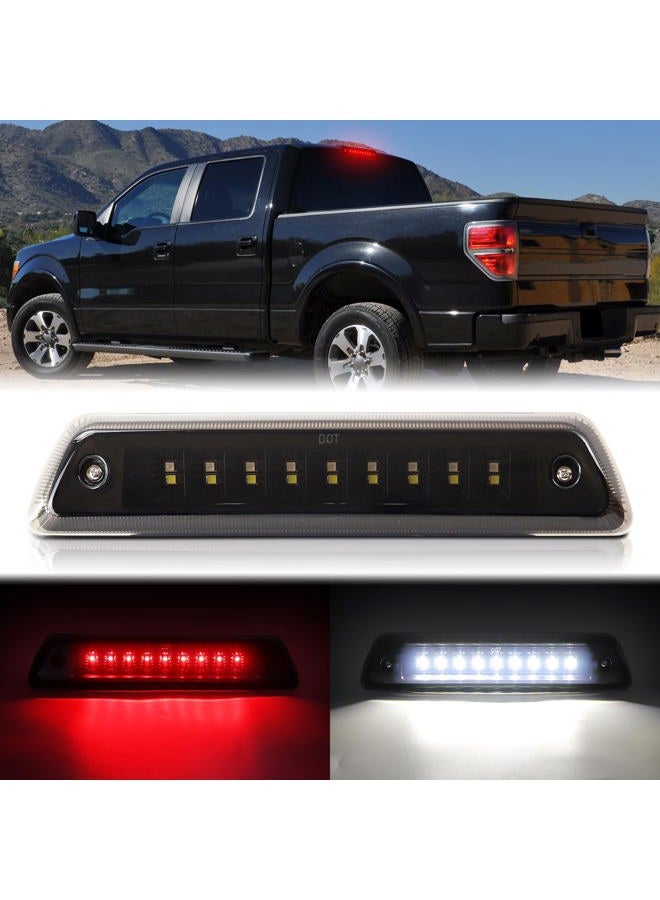 FetonAuto LED Third Brake Light Compatible with 2009-2014 Ford F150 3rd Brake Lights, High Mount Stop Light Smoked Lens Tail Rear Cab Brake Light with Seal Gasket - Image 1
