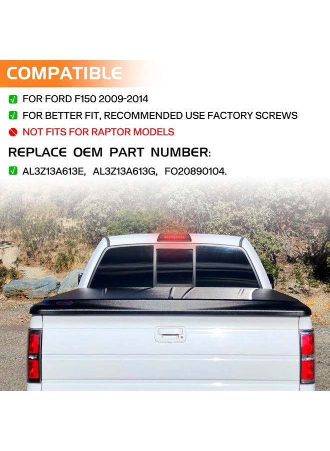 FetonAuto LED Third Brake Light Compatible with 2009-2014 Ford F150 3rd Brake Lights, High Mount Stop Light Smoked Lens Tail Rear Cab Brake Light with Seal Gasket - Image 4