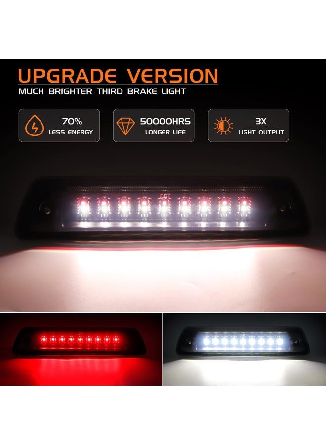 FetonAuto LED Third Brake Light Compatible with 2009-2014 Ford F150 3rd Brake Lights, High Mount Stop Light Smoked Lens Tail Rear Cab Brake Light with Seal Gasket - Image 2