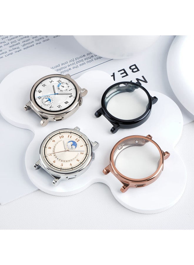 Watchbond Huawei Watch Gt5 41mm Women's Protective Case Tpu Full-cover Electroplated Silver Soft Shell Scratch-resistant Durable Watch Accessory - Image 4