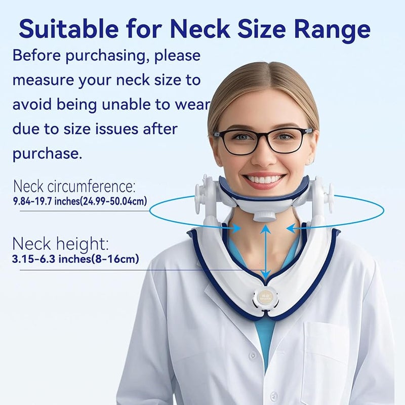 BANGCHEN Neck Stretcher Cervical Traction Device Neck Support Braces Lightweight Adjustable for Neck Pain Relief Decompression and Revive Cervical Spine Easy to Use for Home Office Travel Ergonomic Design - Image 3